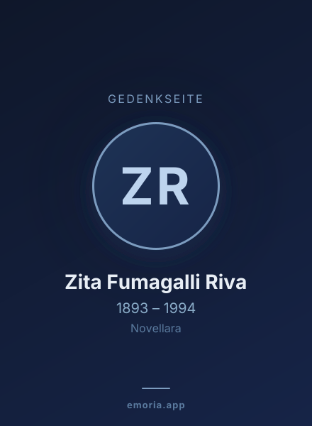 Gedenkportrait von Zita Fumagalli Riva