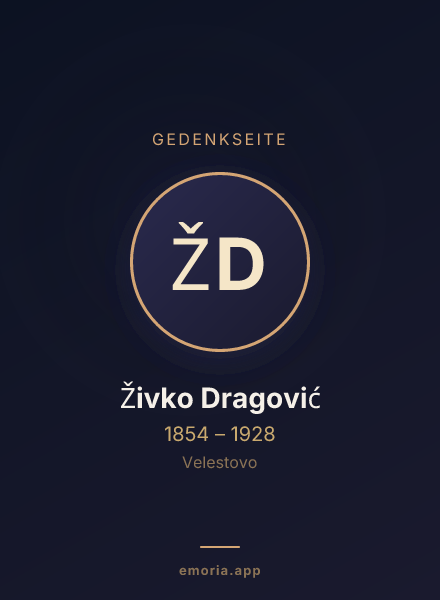 Gedenkportrait von Živko Dragović