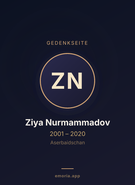 Gedenkportrait von Ziya Nurmammadov