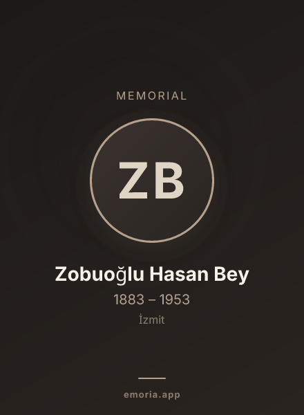 Memorial portrait of Zobuoğlu Hasan Bey