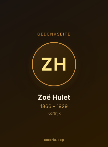 Gedenkportrait von Zoë Hulet