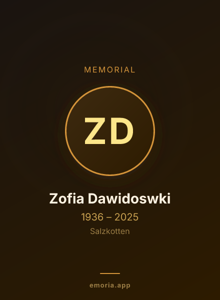 Memorial portrait of Zofia Dawidoswki