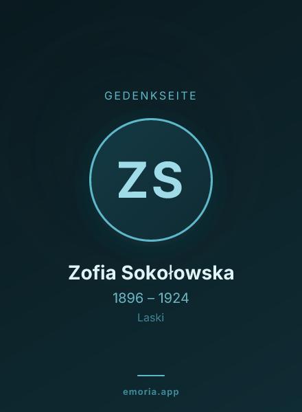 Gedenkportrait von Zofia Sokołowska