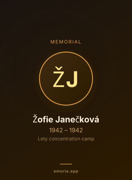 Memorial portrait of Žofie Janečková