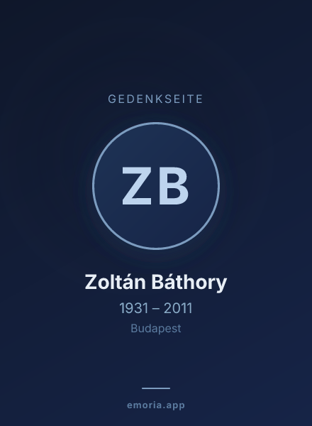 Gedenkportrait von Zoltán Báthory