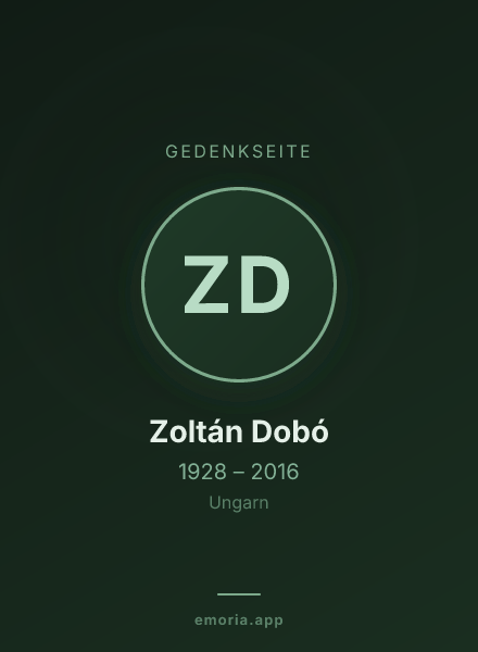 Gedenkportrait von Zoltán Dobó