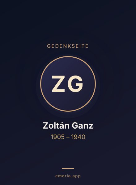 Gedenkportrait von Zoltán Ganz