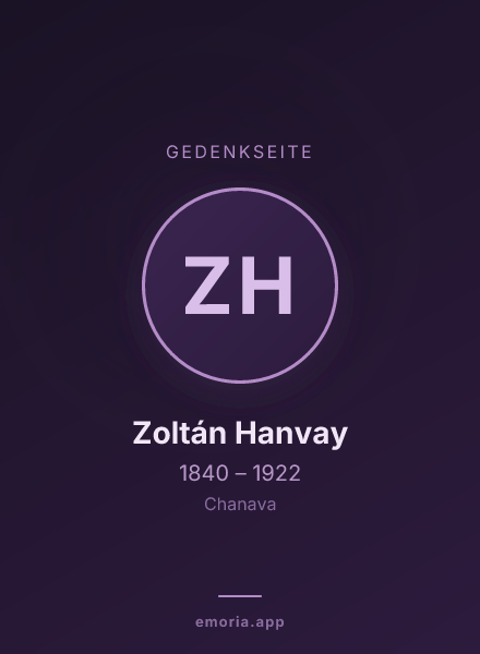 Gedenkportrait von Zoltán Hanvay