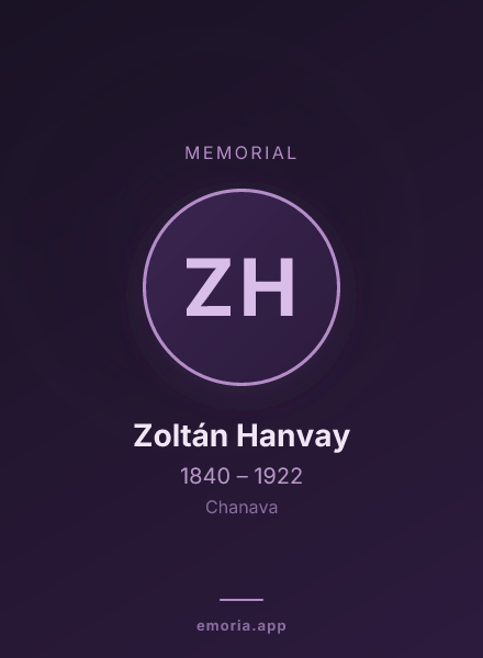 Memorial portrait of Zoltán Hanvay