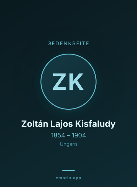 Gedenkportrait von Zoltán Lajos Kisfaludy