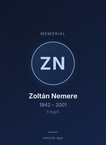 Memorial portrait of Zoltán Nemere