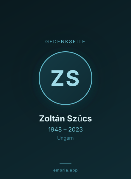 Gedenkportrait von Zoltán Szűcs
