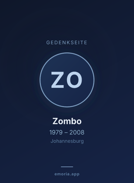 Gedenkportrait von Zombo