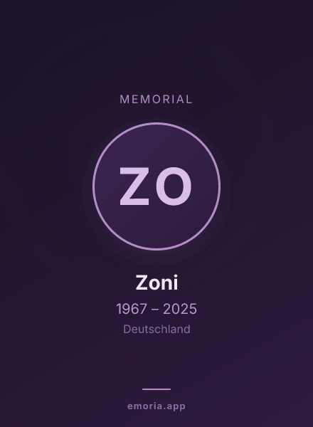 Memorial portrait of Zoni