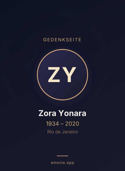 Gedenkportrait von Zora Yonara