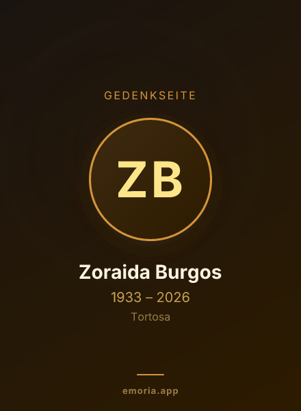 Gedenkportrait von Zoraida Burgos