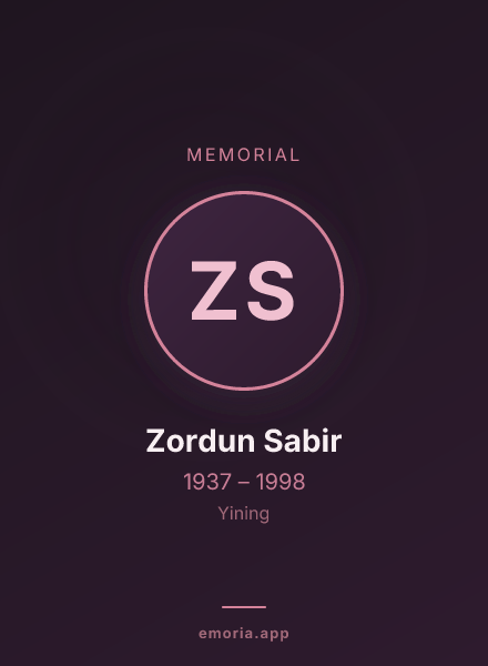 Memorial portrait of Zordun Sabir