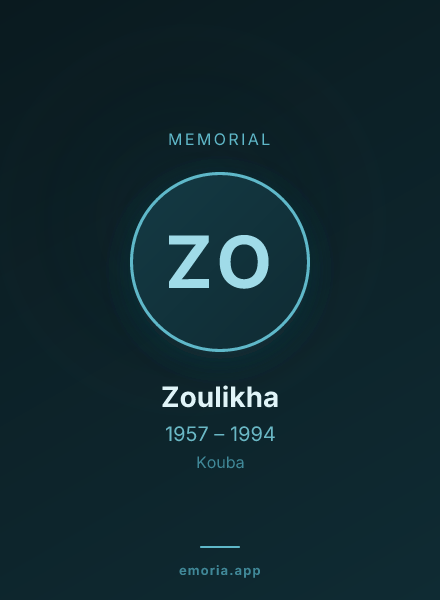 Memorial portrait of Zoulikha