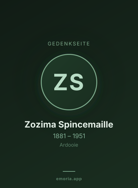 Gedenkportrait von Zozima Spincemaille
