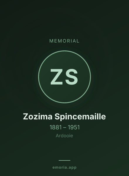 Memorial portrait of Zozima Spincemaille