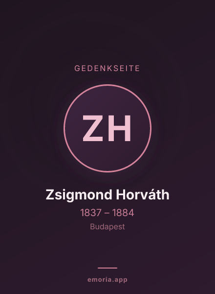 Gedenkportrait von Zsigmond Horváth