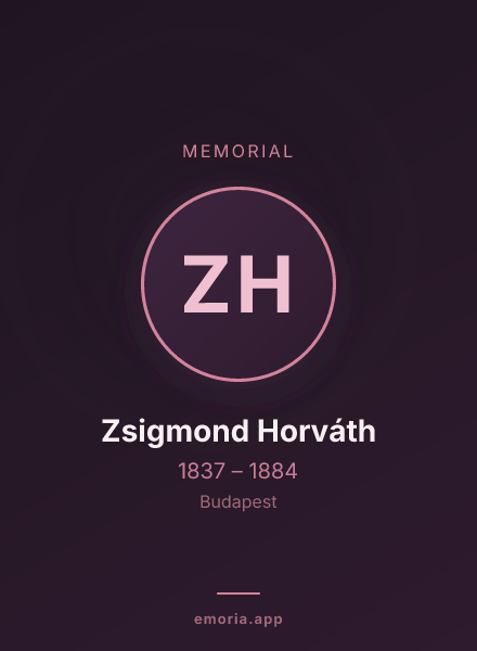 Memorial portrait of Zsigmond Horváth