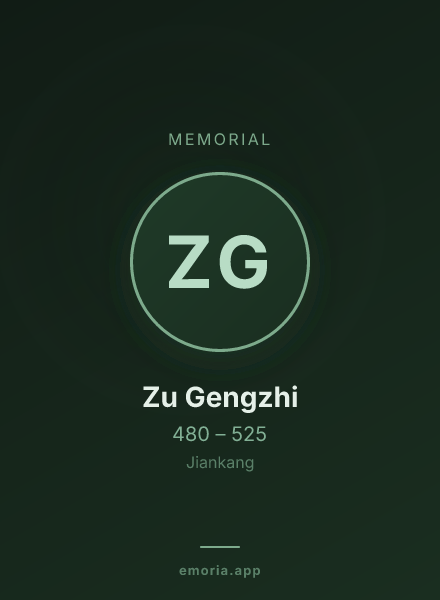 Memorial portrait of Zu Gengzhi