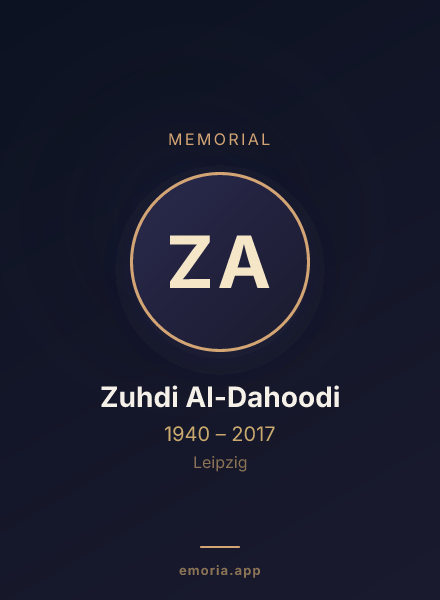Memorial portrait of Zuhdi Al-Dahoodi