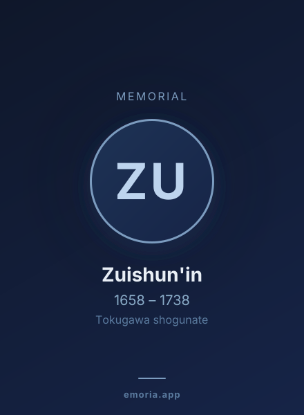 Memorial portrait of Zuishun'in