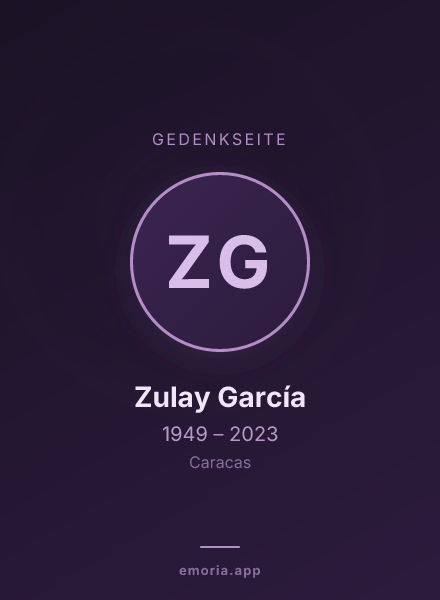 Gedenkportrait von Zulay García