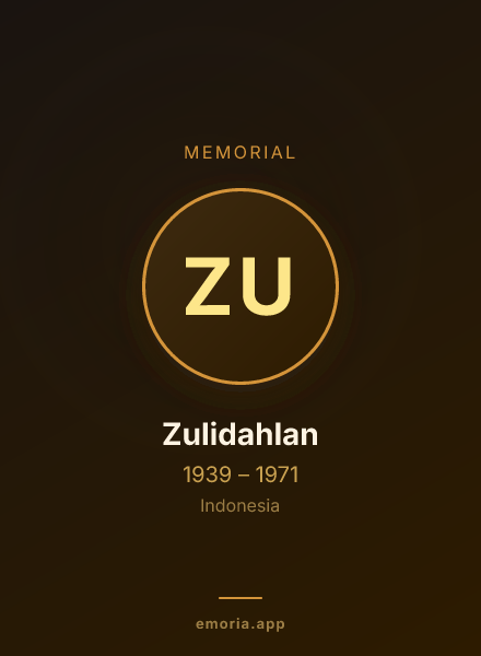 Memorial portrait of Zulidahlan