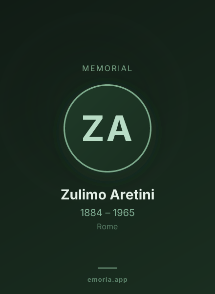 Memorial portrait of Zulimo Aretini
