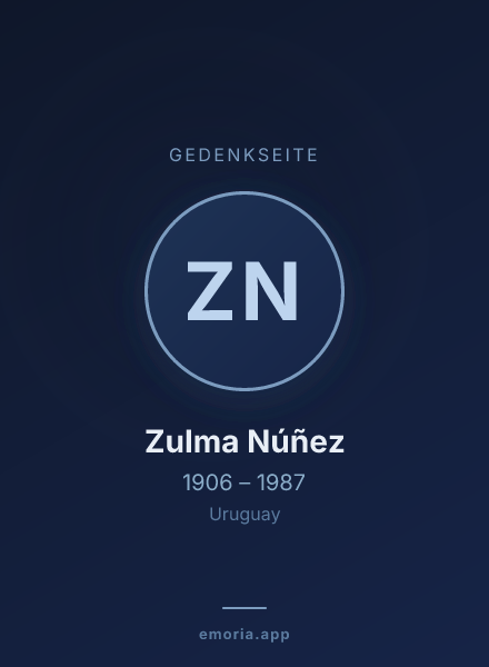 Gedenkportrait von Zulma Núñez