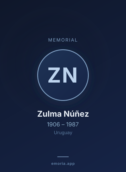 Memorial portrait of Zulma Núñez