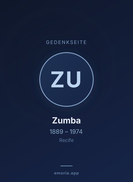 Gedenkportrait von Zumba