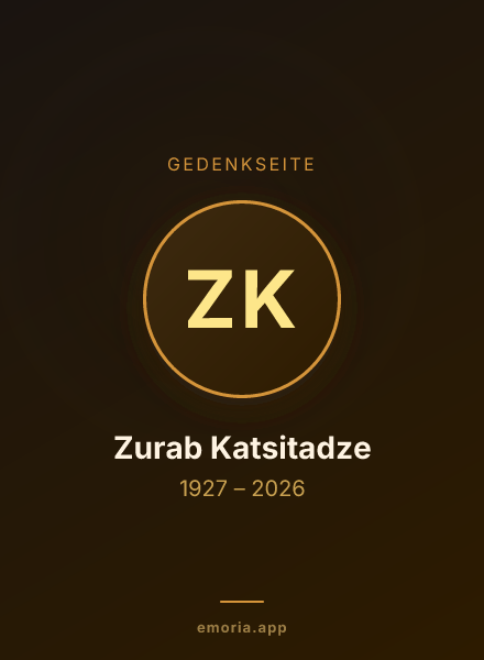 Gedenkportrait von Zurab Katsitadze