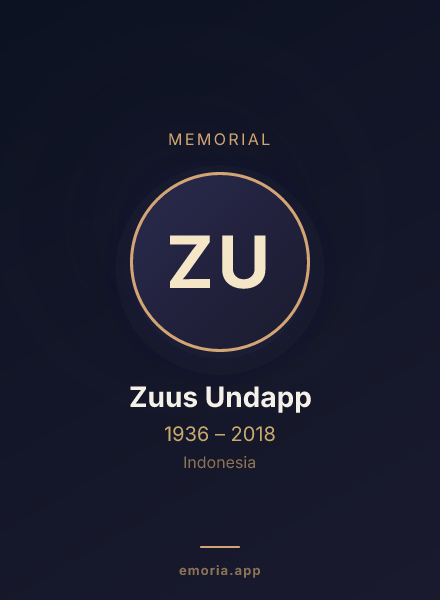 Memorial portrait of Zuus Undapp