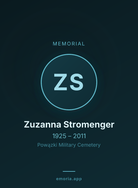 Memorial portrait of Zuzanna Stromenger