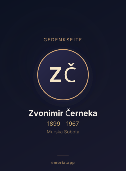 Gedenkportrait von Zvonimir Černeka