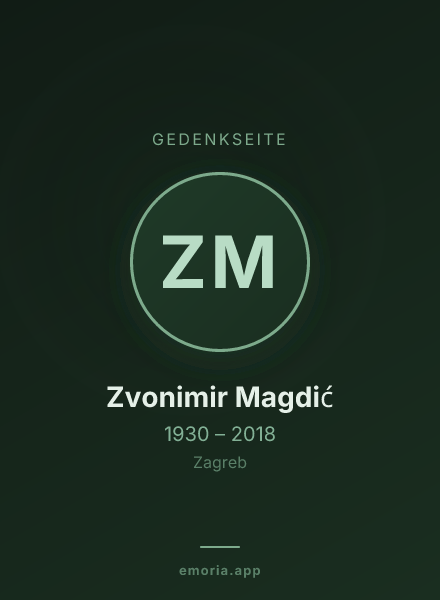 Gedenkportrait von Zvonimir Magdić