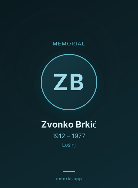Memorial portrait of Zvonko Brkić