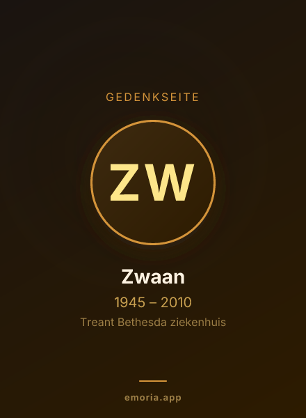 Gedenkportrait von Zwaan