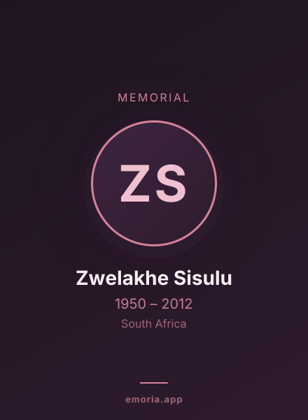 Memorial portrait of Zwelakhe Sisulu