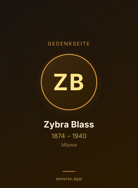 Gedenkportrait von Zybra Blass