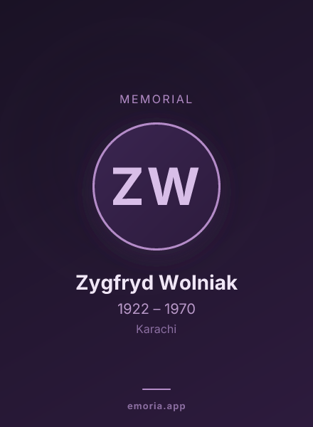 Memorial portrait of Zygfryd Wolniak
