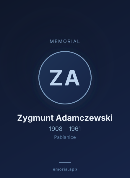 Memorial portrait of Zygmunt Adamczewski