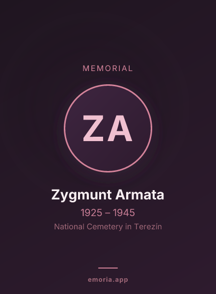 Memorial portrait of Zygmunt Armata