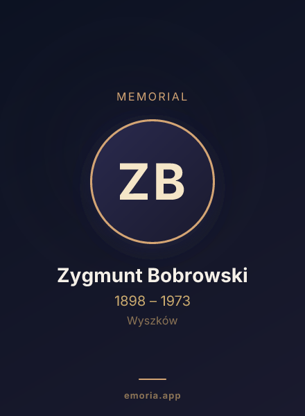 Memorial portrait of Zygmunt Bobrowski