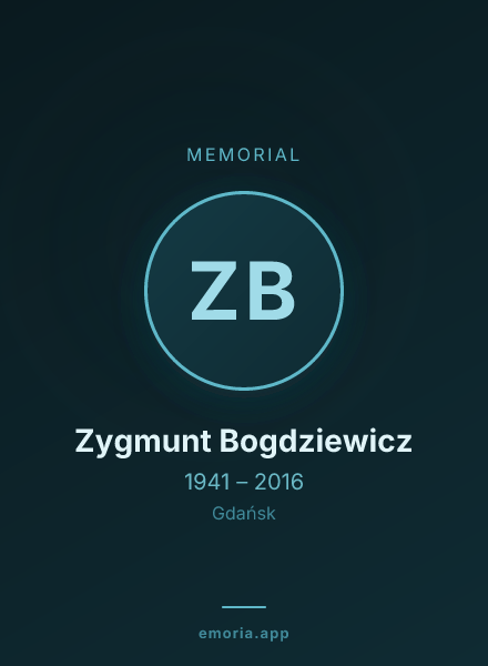 Memorial portrait of Zygmunt Bogdziewicz