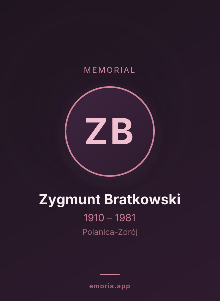 Memorial portrait of Zygmunt Bratkowski